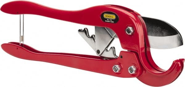 General - 2" Pipe Capacity, Tube & Pipe Cutter - Cuts Plastic, Rubber, PVC, CPVC - Exact Tooling