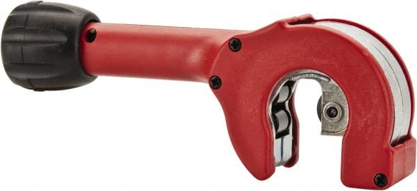 General - 5/8" to 1-1/8" Pipe Capacity, Ratcheting Tube Cutter - Cuts PVC, Stainless Steel, Copper, Brass and Aluminum - Exact Tooling