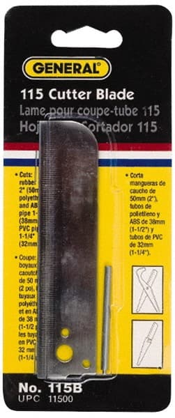 General - Cutter Replacement Cutting Blade - Use with General Tool 115, Cuts PVC, ABS and PE tubing - Exact Tooling