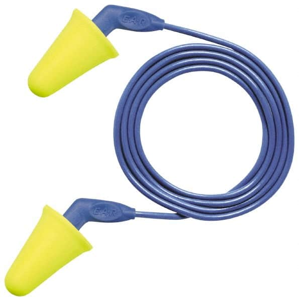 3M - Disposable, Corded, 31 dB, Cone Earplugs - Yellow - Exact Tooling
