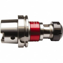 Emuge - HSK100A Taper Shank Tension & Compression Tapping Chuck - M12 Min Tap Capacity, 138mm Projection, Through Coolant - Exact Tooling