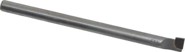 Accupro - 0.32" Min Bore Diam, 2" Max Bore Depth, 1/4 Shank Diam, Boring Bar - Right Hand Cut, Carbide-Tipped, Bright Finish - Exact Tooling