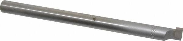 Accupro - 5/8" Min Bore Diam, 3-1/2" Max Bore Depth, 1/2 Shank Diam, Boring Bar - Right Hand Cut, Carbide-Tipped, Bright Finish - Exact Tooling