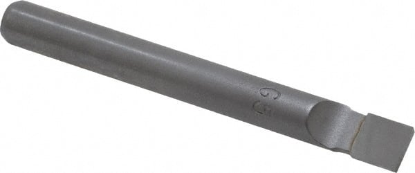 Accupro - 0.312" Min Bore Diam, 1-1/2" Max Bore Depth, 5/16 Shank Diam, Boring Bar - Neutral Cut, Carbide-Tipped, Bright Finish - Exact Tooling