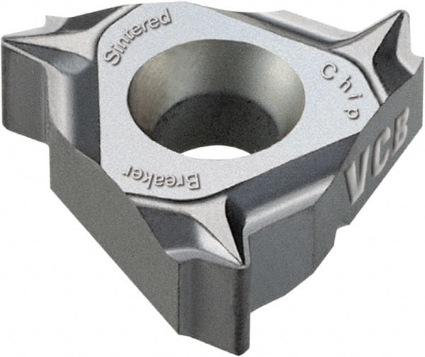 Vargus - 3JIR Internal Right Hand 11.5 NPT Laydown Threading Insert - Grade VCB, TiAlN Coated Carbide, 9.53mm Inscribed Circle - Exact Tooling