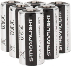 Streamlight - Size CR123A, Lithium, 6 Pack, Standard Battery - 3 Volts - Exact Tooling