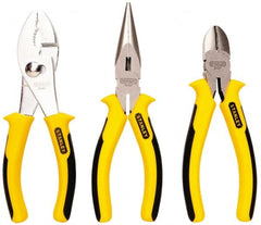 Stanley - 3 Piece Slip Joint Plier Set - Comes in Display Card - Exact Tooling