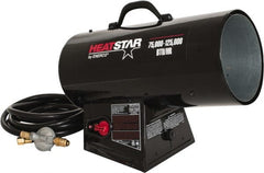 Heatstar - 75,000 to 125,000 BTU Rating, Propane Forced Air Heater - 3,000 Sq Ft Max Heating Area, 40 Lb Capacity, Fuel with Propane - Exact Tooling