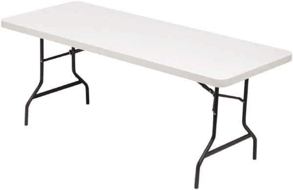 ALERA - 72" Long x 30" Wide x 29" High, Rectangular Folding Table - Platinum - Exact Tooling