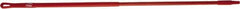 Vikan - 52 x 1" Fiberglass Squeegee Handle - European Threaded Connection, Red - Exact Tooling