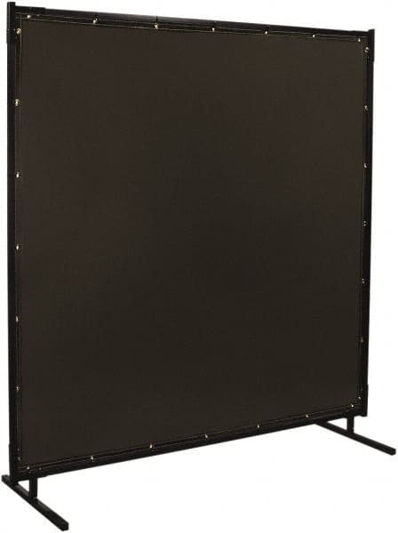 Steiner - 8 Ft. Wide x 6 Ft. High x 1 Inch Thick, 14 mil Thick Transparent Vinyl Portable Welding Screen Kit - Gray - Exact Tooling