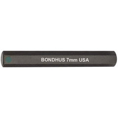 Bondhus - 7mm Hex Drive Bit - Exact Tooling