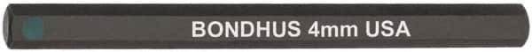 Bondhus - 4mm Hex Drive Bit - 2" OAL - Exact Tooling