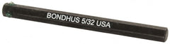Bondhus - 5/32" Hex Drive Bit - 2" OAL - Exact Tooling