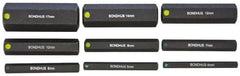 Bondhus - 9 Piece Hex Drive Bit Set - Hex Point - Exact Tooling