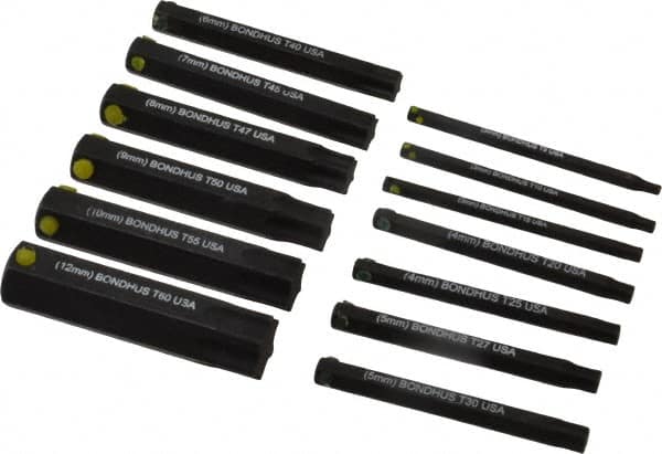 Bondhus - 13 Piece Hex Drive Bit Set - Exact Tooling