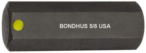 Bondhus - 5/8" Hex Drive Bit - 2" OAL - Exact Tooling