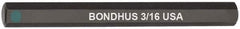 Bondhus - 3/16" Hex Drive Bit - 2" OAL - Exact Tooling