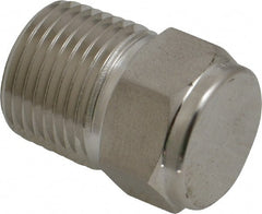 Ham-Let - 3/8" Grade 316 Stainless Steel Pipe Plug - MNPT End Connections, 7,300 psi - Exact Tooling