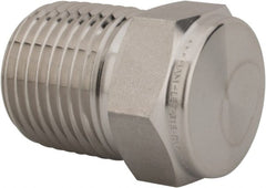 Ham-Let - 1/2" Grade 316 Stainless Steel Pipe Plug - MNPT End Connections, 7,200 psi - Exact Tooling