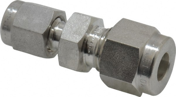 Ham-Let - 1/4 x 1/8" OD, Grade 316Stainless Steel Union - Comp x Comp Ends - Exact Tooling