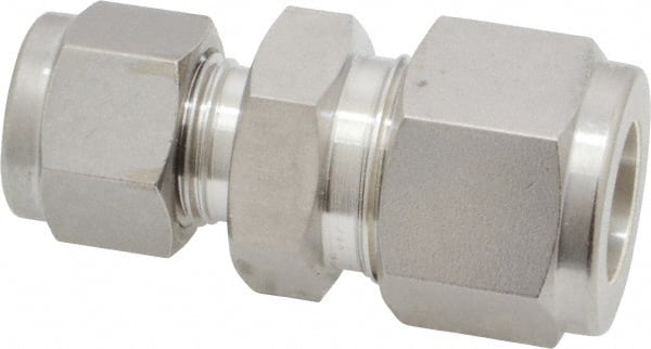 Ham-Let - 1/2 x 3/8" OD, Grade 316Stainless Steel Union - Comp x Comp Ends - Exact Tooling