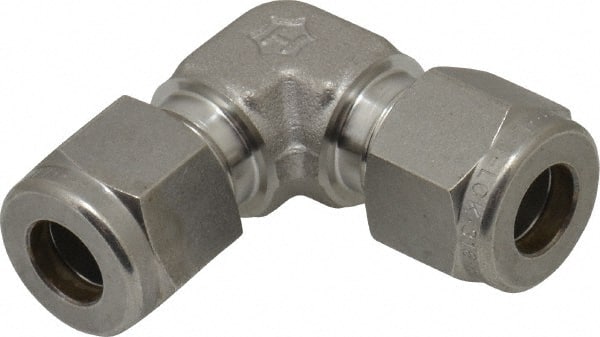 Ham-Let - 5/16" OD, Grade 316Stainless Steel Union Elbow - Comp x Comp Ends - Exact Tooling