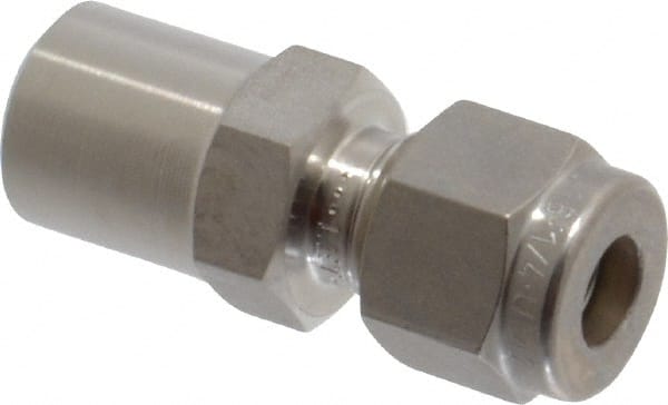 Ham-Let - 1/4" OD, Grade 316Stainless Steel Male Pipe Weld Connector - Comp x Male Pipe Weld Ends - Exact Tooling