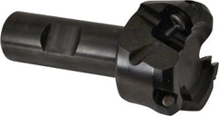 Kennametal - 47° Lead Angle, 1.8560" Max Cut Diam, 1-1/2" Min Cut Diam, 0.138" Max Depth of Cut, Indexable Chamfer & Angle End Mill - 3 Inserts, OF.T 53AF.N.. Insert Style, 77.4mm OAL, Straight Shank - Exact Tooling