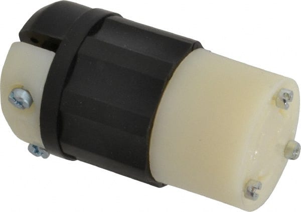 Leviton - 125 VAC, 20 Amp, L5-30R Configuration, Industrial Grade, Self Grounding Connector - 1 Phase, 2 Poles, 0.385 to 0.86 Inch Cord Diameter - Exact Tooling