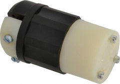 Leviton - 125 VAC, 20 Amp, L5-30R Configuration, Industrial Grade, Self Grounding Connector - 1 Phase, 2 Poles, 0.385 to 0.86 Inch Cord Diameter - Exact Tooling