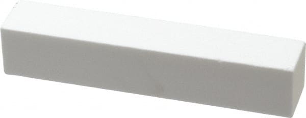 Norton - 220 Grit Aluminum Oxide Square Dressing Stick - 4 x 3/4 x 3/4, Very Fine Grade, Vitrified Bond - Exact Tooling