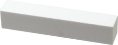 Norton - 220 Grit Aluminum Oxide Square Dressing Stick - 4 x 3/4 x 3/4, Very Fine Grade, Vitrified Bond - Exact Tooling