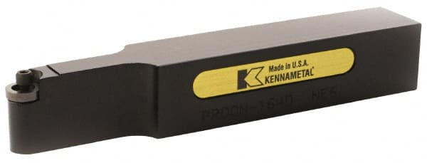 Kennametal - PROON, Neutral Cut, 1-1/2" Shank Height x 1-1/2" Shank Width, Neutral Rake Indexable Turning Toolholder - 8" OAL, RC..64 Insert Compatibility, Series Screw-On - Exact Tooling