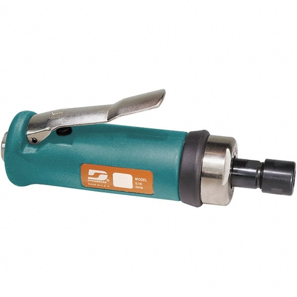 Dynabrade - 1/4" Collet, Straight Handle, Air Straight Die Grinder - 20,000 RPM, Front Exhaust, 33 CFM, 0.7 hp, 90 psi, 1/4 NPT Inlet - Exact Tooling