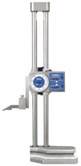 Fowler - 24" Stainless Steel Dial Height Gage - 0.001" (Fine Indicator Reading), 0.1" (Coarse Reading)" Graduation, Accurate to 0.001", Dial and Counter Display - Exact Tooling