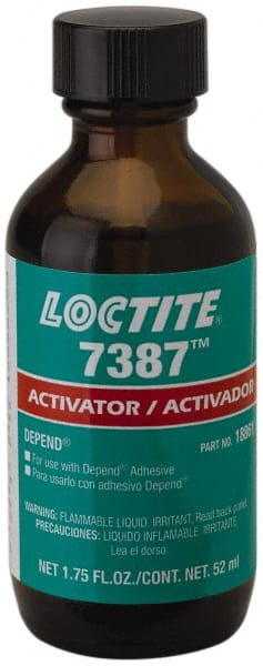 Loctite - 1.75 Fluid Ounce, Amber Adhesive Activator - For Use with Acrylic Adhesives - Exact Tooling