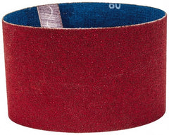 Norton - 3-1/2" Wide x 15-1/2" OAL, 80 Grit, Ceramic Abrasive Belt - Ceramic, Medium, Coated, Y Weighted Cloth Backing, Series R981 - Exact Tooling