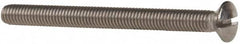Value Collection - M6x1.00 Metric Coarse, 70mm OAL Slotted Drive Machine Screw - Oval Head, Grade 18-8 & A2 Stainless Steel, Uncoated, Without Washer - Exact Tooling