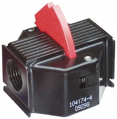ARO/Ingersoll-Rand - Filter Safety Lockout Valve - 2-1/2" High x 2.6" Wide, For Use with ARO Filter/Regulator-Lubricators - Exact Tooling