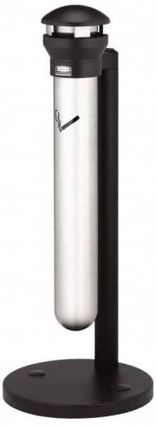 Rubbermaid - 1.3 Gal Stainless Steel Cigarette & Cigar Receptacle - 15-1/2" Wide x 39-5/8" High - Exact Tooling