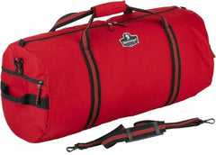 Ergodyne - 2 Pocket, 2,600 Cubic Inch, 600D Nylon Empty Duffel Bag - 23 Inch Wide x 11 Inch Deep x 12 Inch High, Red, Model No. 5020 - Exact Tooling