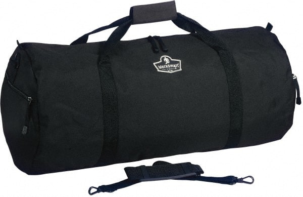 Ergodyne - 2 Pocket, 2,600 Cubic Inch, 600D Polyester Empty Duffel Bag - 23 Inch Wide x 11 Inch Deep x 12 Inch High, Black, Model No. 5020P - Exact Tooling