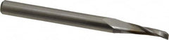 Onsrud - 3/16" Cutting Diam x 5/8" Length of Cut, 1 Flute, Upcut Spiral Router Bit - Uncoated, Right Hand Cut, High Speed Steel, 2-7/8" OAL x 1/4" Shank Diam, Single Edge, 19 to 32° Helix Angle - Exact Tooling