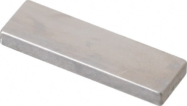 Mitutoyo - 0.125" Rectangular Steel Gage Block - Accuracy Grade AS-1, Includes Certificate of Inspection - Exact Tooling