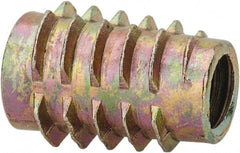 E-Z LOK - 5/16-18, Zinc Alloy Flush Hex Drive Insert - 7/16" Drill, 0.4331" Hole Diam, 0.7874" Long, M8 Hex - Exact Tooling