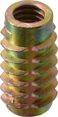 E-Z LOK - 5/16-18, Zinc Alloy Flush Hex Drive Insert - 7/16" Drill, 0.4331" Hole Diam, 63/64" Long, M8 Hex - Exact Tooling