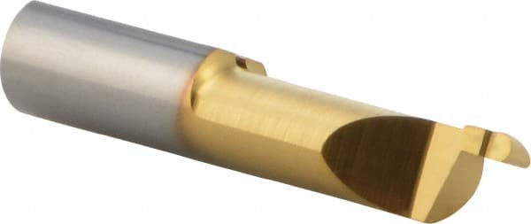 Iscar - 8mm Min Bore Diam, 3mm Max Bore Depth, 7mm Shank Diam, Corner Radius Boring Bar - 0.0315" Corner Radius, Right Hand Cut, Solid Carbide, TiAlN/TiN Finish - Exact Tooling