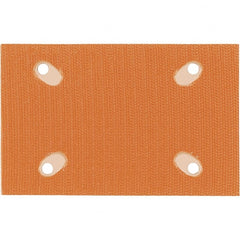 Dynabrade - 5 x 3-1/4" Rectangular Hook Face Backing Pad - Dynabug II Compatible, Screw Attachment, Nonvacuum Pad, 3/8" Thick, Medium Density, Short Nap - Exact Tooling