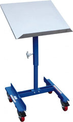 Vestil - Work Table - Steel, Fixed Leg, Blue, 21" Long x 21" Deep x 28" High - Exact Tooling